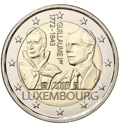 Monnaie 2 € - 2019 - 175 décès Guillaume I