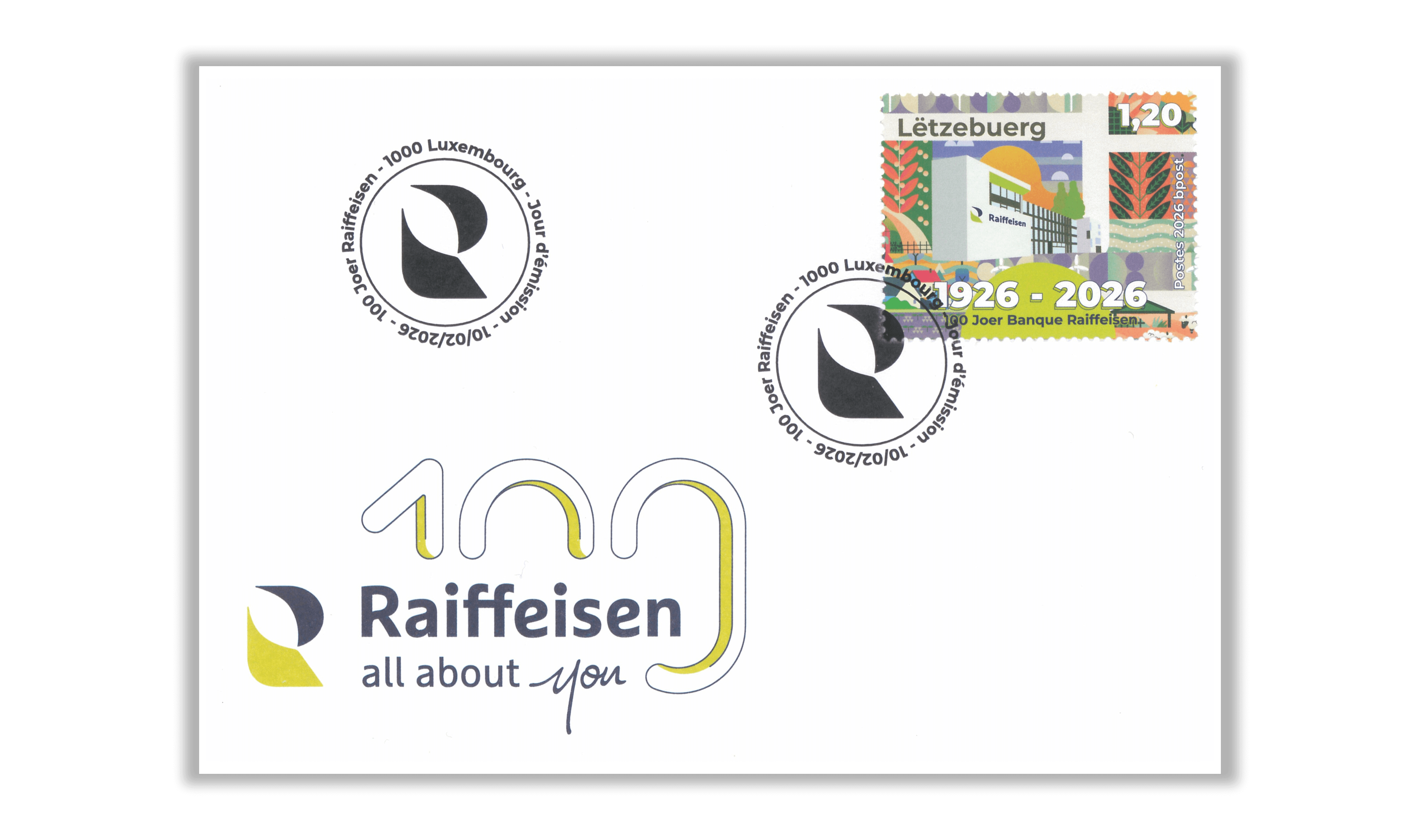 FDC - 100 ans Raiffeisen