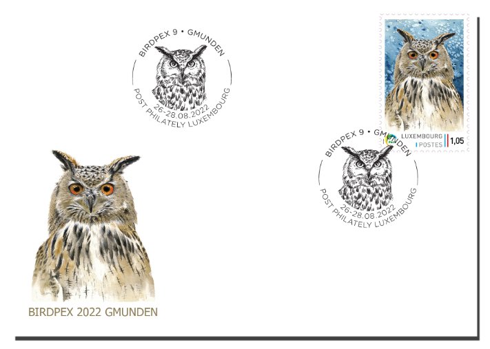 Gmunden 2022 - Birdpex - Enveloppe souvenir