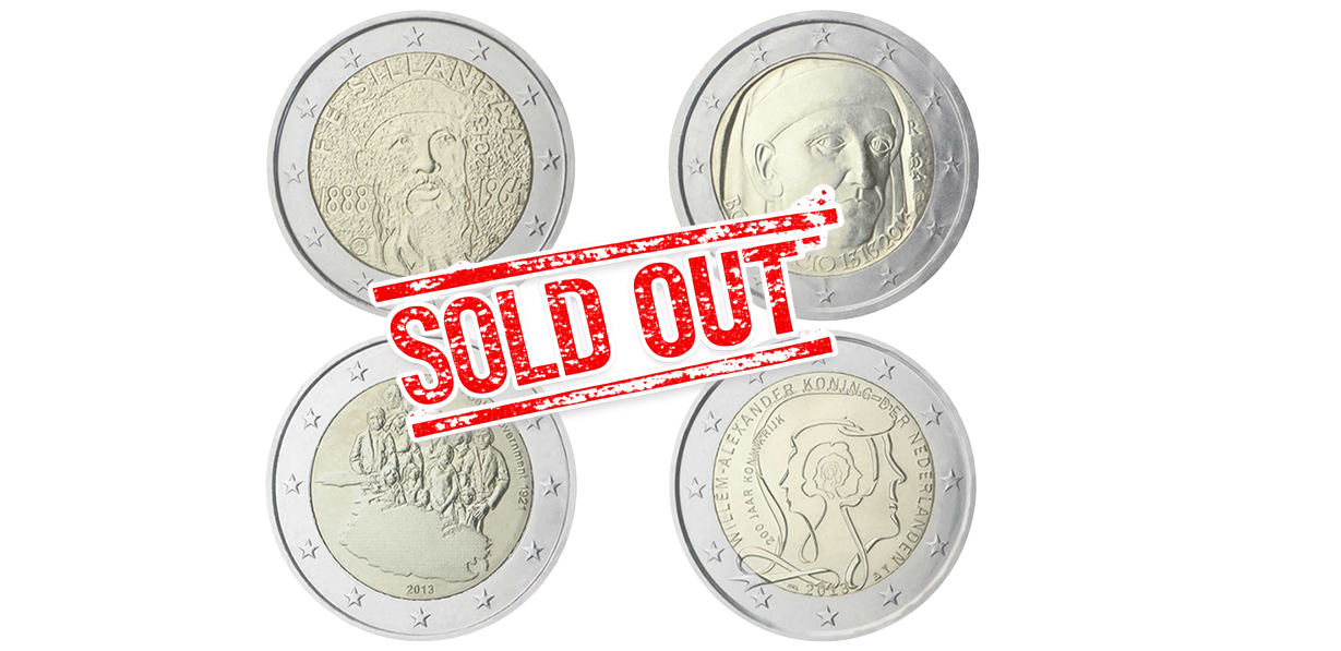 Commemorative coins 2013-4 (FI-IT-MT-NL)