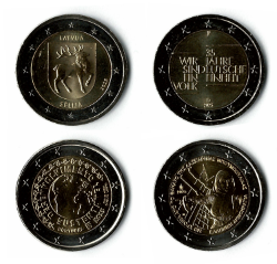 Commemorative coins 2025-3 (LV-PT2-GR-DE2)