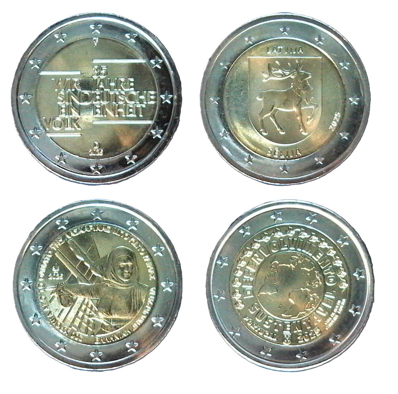 Set commemoratif 2025-3 (LV-PT2-GR-DE2)