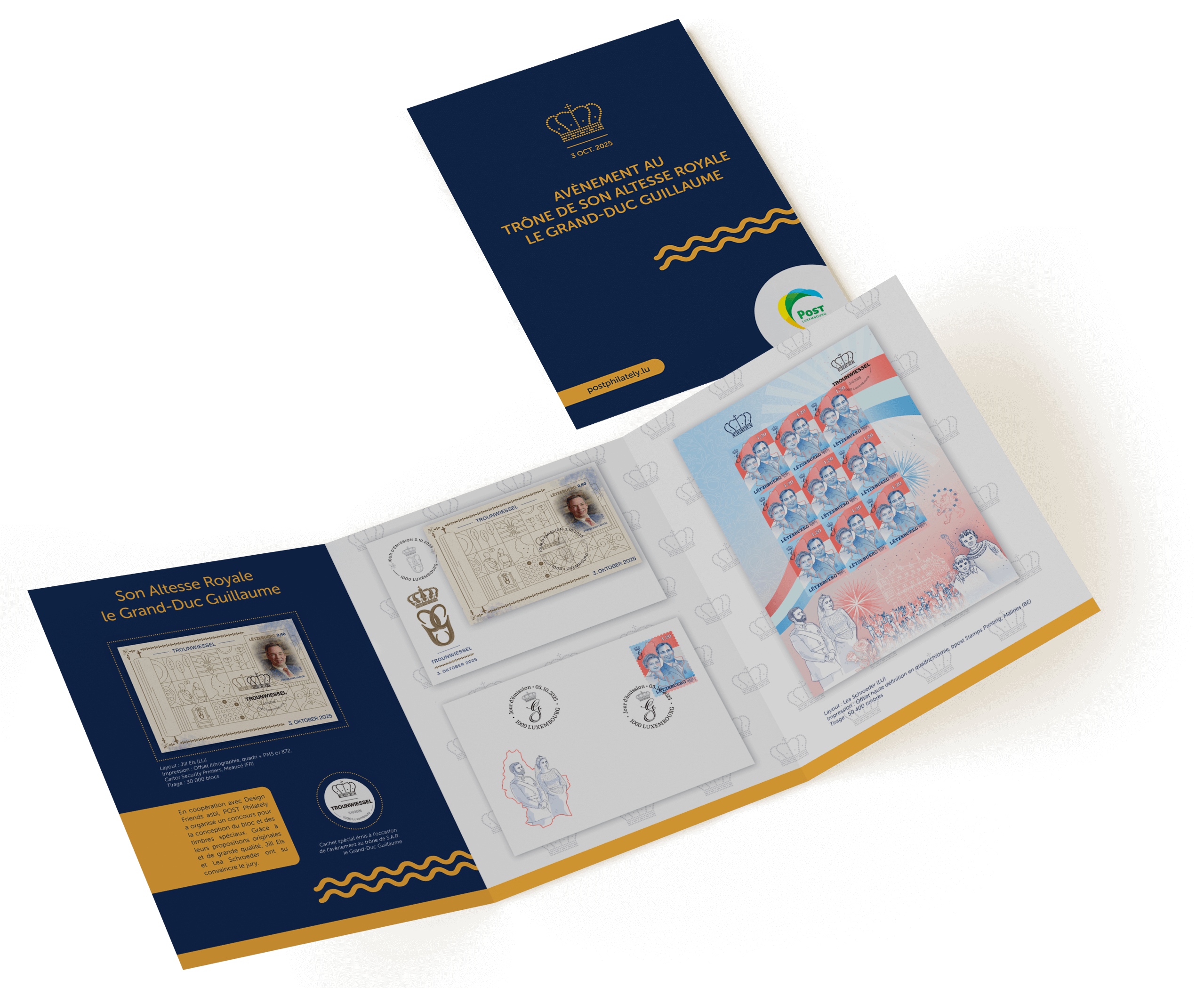Philatelic set - Accession to the throne