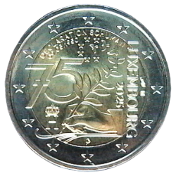 Monnaie 2 € - 2025-2 - 75 ans de la declaration Schuman